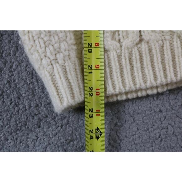 Shamrock Apparel Original Mens S Sweater Cream Wool Cable Knit Ireland Vintage - Picture 5 of 5
